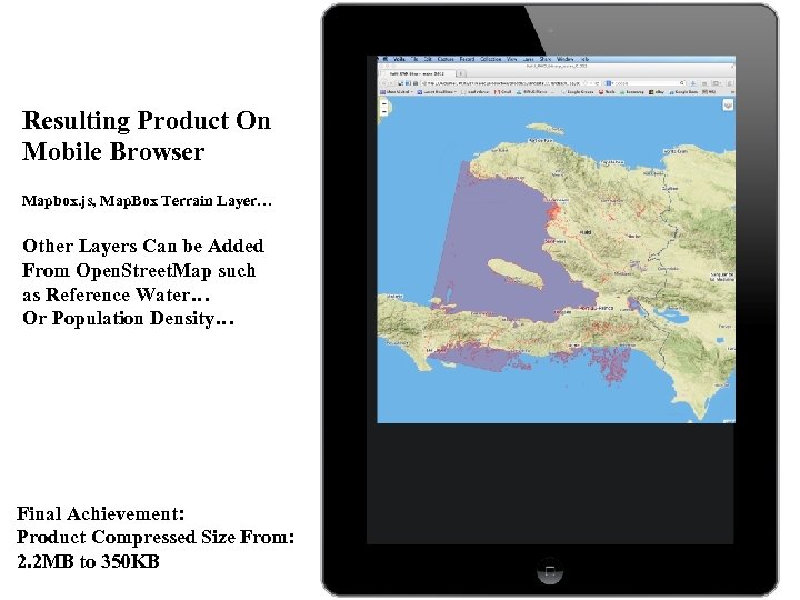 Resulting Product On Mobile Browser Mapbox. js, Map. Box Terrain Layer… Other Layers Can