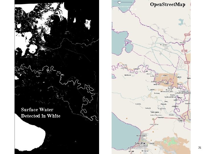 Open. Street. Map Surface Water Detected in White 31 
