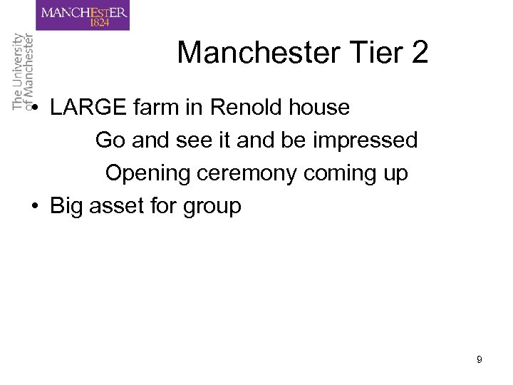 Manchester Tier 2 • LARGE farm in Renold house Go and see it and