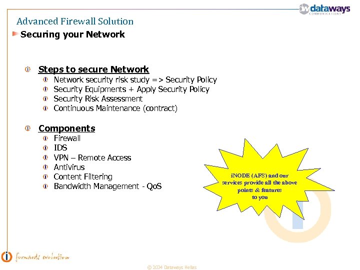 Advanced Firewall Solution Securing your Network Steps to secure Network security risk study =>