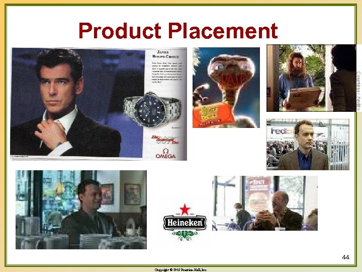 Product Placement 44 Copyright © 2003 Prentice-Hall, Inc. 