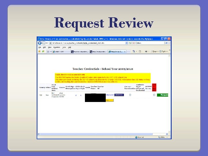 Request Review 