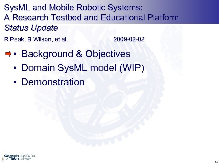 Sys. ML and Mobile Robotic Systems: A Research Testbed and Educational Platform Status Update