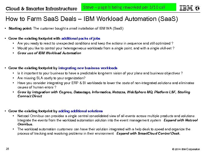 Steve – page is being reworked per 3/10 call How to Farm Saa. S
