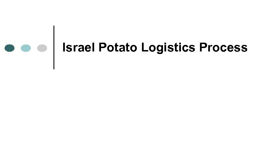 Israel Potato Logistics Process 