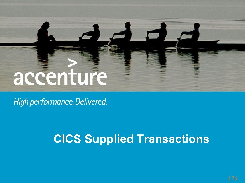 CICS Supplied Transactions 176 