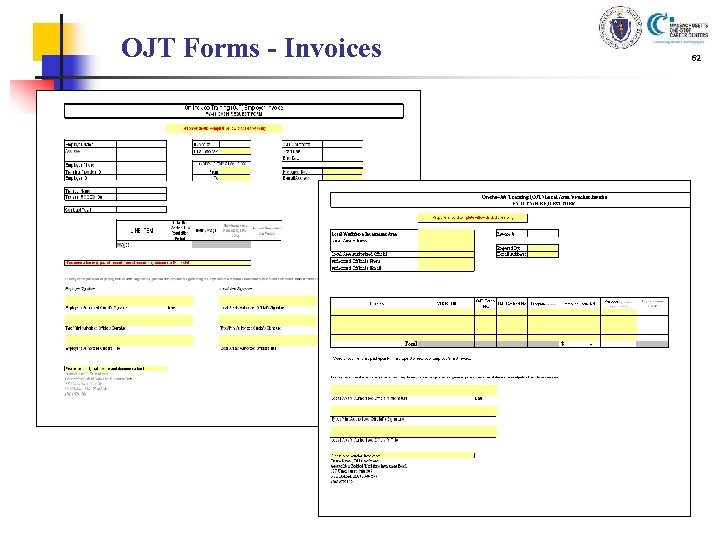 OJT Forms - Invoices 62 