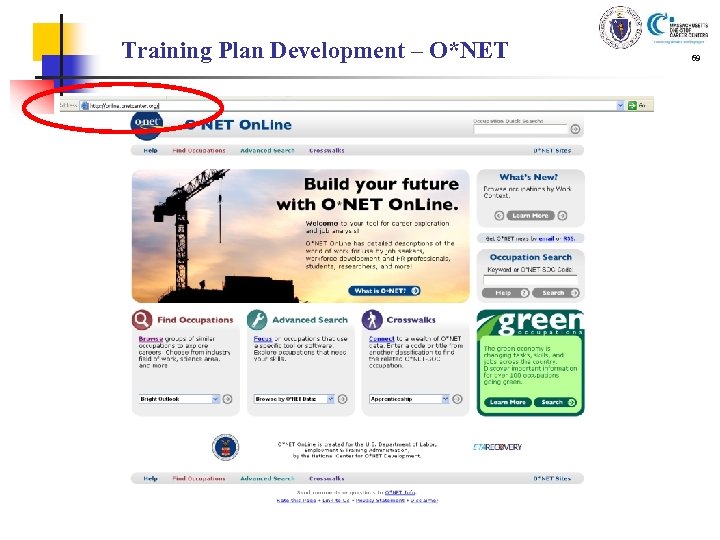 Training Plan Development – O*NET 69 