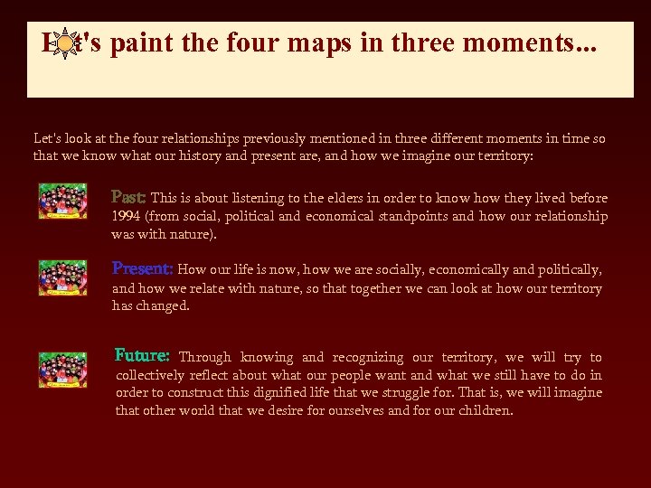  Let's paint the four maps in three moments. . . Let's look at