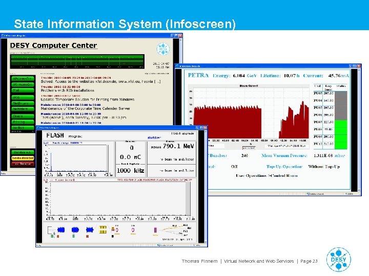 State Information System (Infoscreen) Thomas Finnern | Virtual Network and Web Services | Page