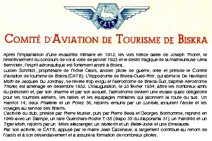 Après l’implantation d’une escadrille militaire en 1912, les vols hélice calée de Joseph Thoret,