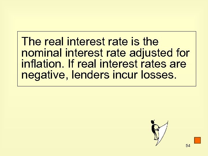 The real interest rate is the nominal interest rate adjusted for inflation. If real