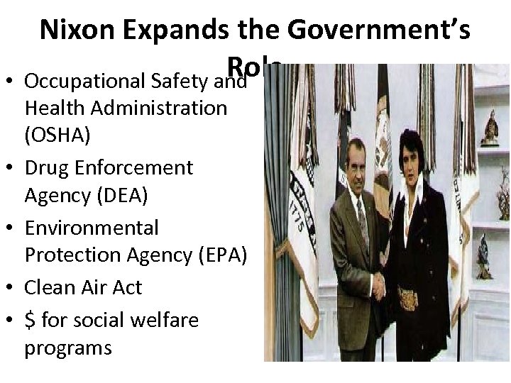  • • • Nixon Expands the Government’s Role Occupational Safety and Health Administration