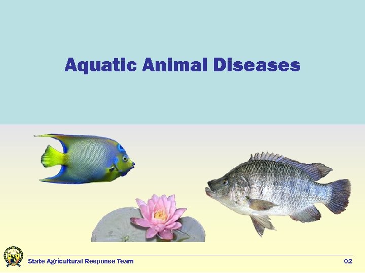 Aquatic Animal Diseases State Agricultural Response Team 02 