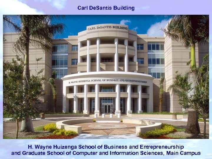Carl De. Santis Building H. Wayne Huizenga School of Business and Entrepreneurship and Graduate