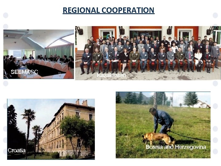 REGIONAL COOPERATION SEEMACC Croatia Kazakhstan Bosnia and Herzegovina 