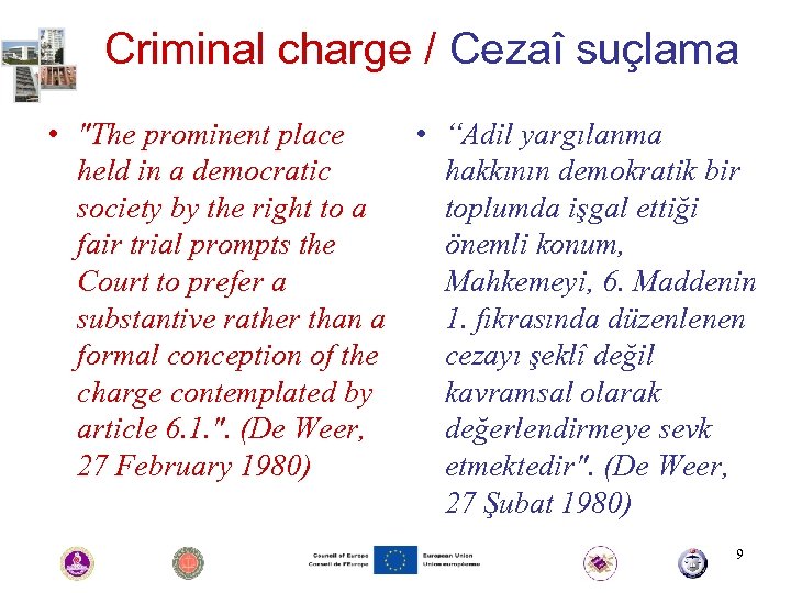 Criminal charge / Cezaî suçlama • 