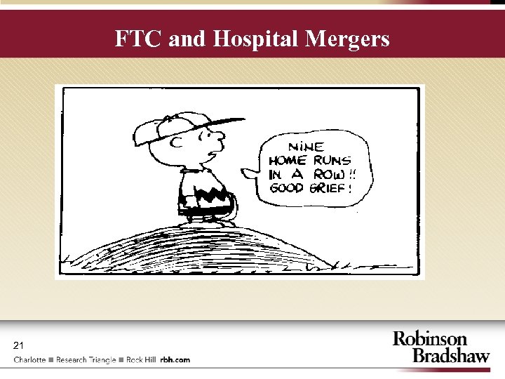 FTC and Hospital Mergers 21 