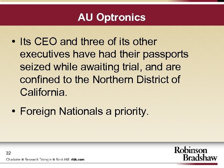AU Optronics • Its CEO and three of its other executives have had their