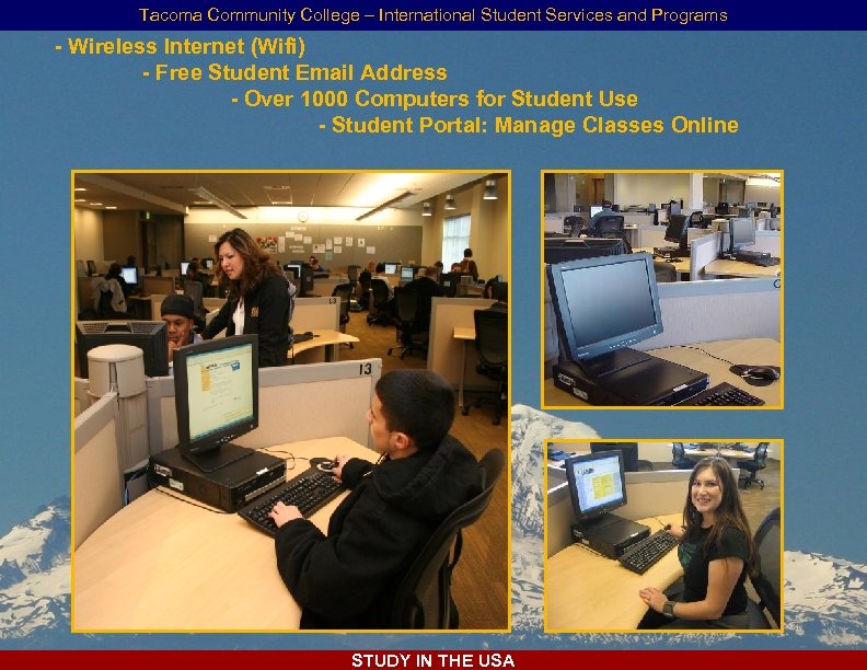 Tacoma Community College – International Student Services and Programs - Wireless Internet (Wifi) -