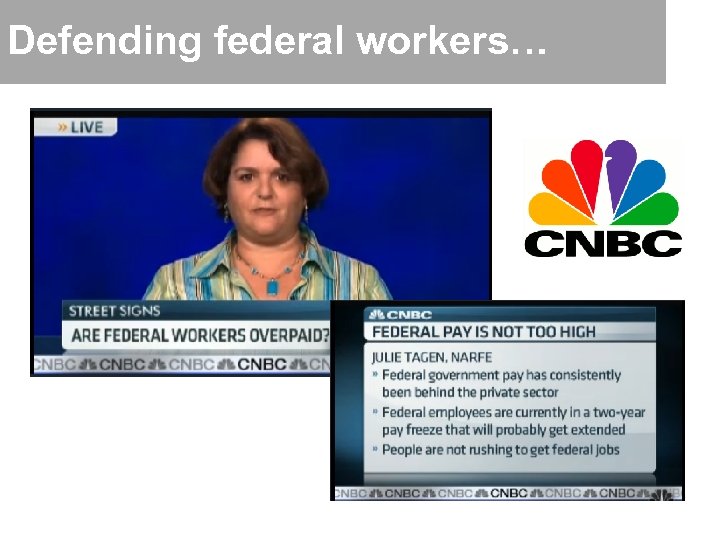 Defending federal workers… 
