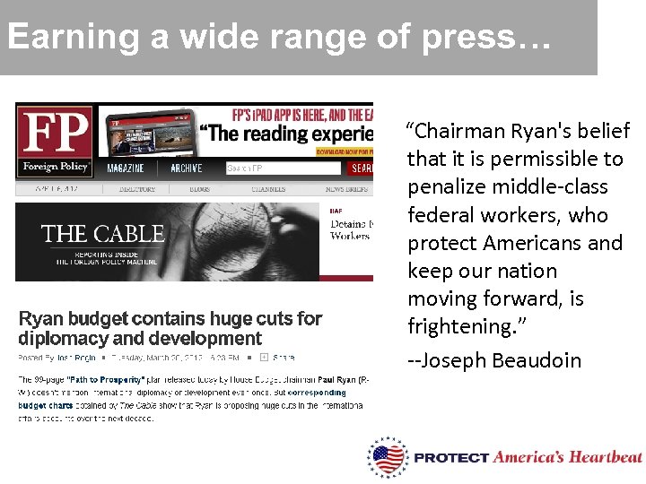 Earning a wide range of press… “Chairman Ryan's belief that it is permissible to