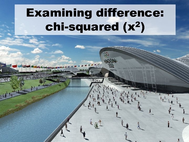 Examining difference: chi-squared (x 2) 