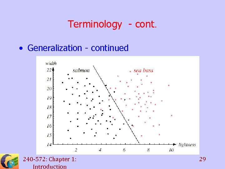 Terminology - cont. • Generalization - continued 240 -572: Chapter 1: Introduction 29 