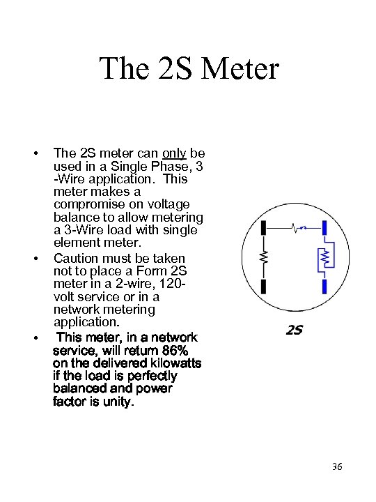 The 2 S Meter • • • The 2 S meter can only be