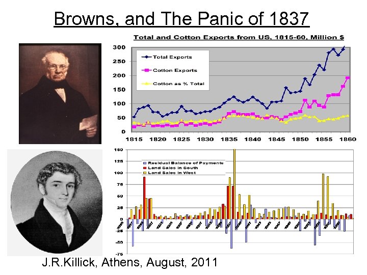 Browns, and The Panic of 1837 J. R. Killick, Athens, August, 2011 