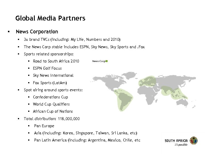 Global Media Partners § News Corporation § 3 x brand TVCs (including: My Life,
