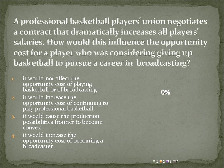 A professional basketball players' union negotiates a contract that dramatically increases all players' salaries.