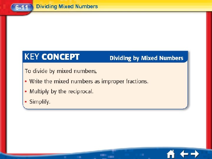 6 -11 Dividing Mixed Numbers 