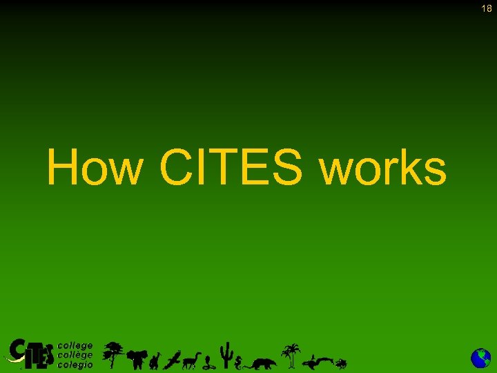 18 How CITES works 