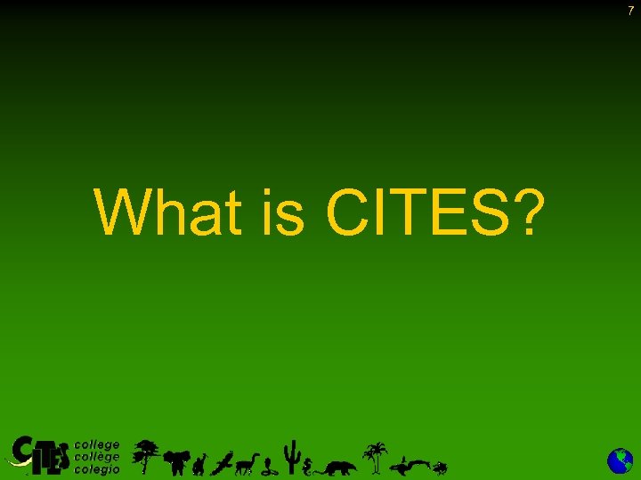 7 What is CITES? 