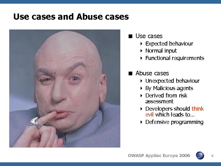 Use cases and Abuse cases < Use cases 4 Expected behaviour 4 Normal input