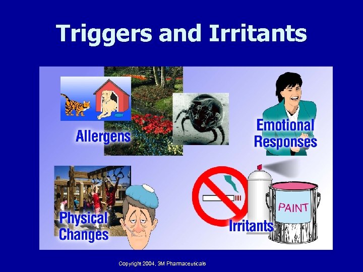 Triggers and Irritants Copyright 2004, 3 M Pharmaceuticals 
