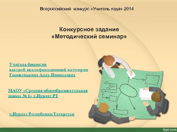 Всероссийский конкурс «Учитель года» 2014 Конкурсное задание «Методический семинар» Учитель биологии высшей квалификационной категории