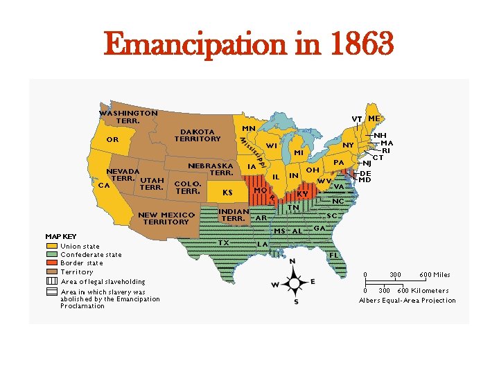 Emancipation in 1863 