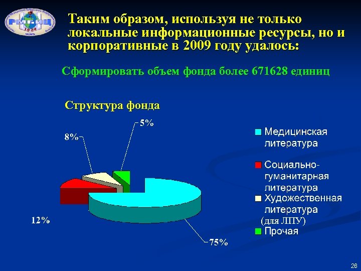Таким образом, используя не только локальные информационные ресурсы, но и корпоративные в 2009 году