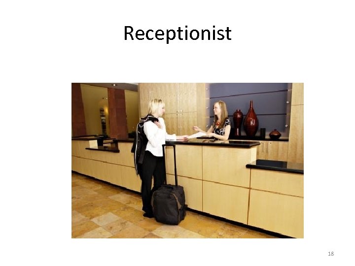 Receptionist 18 