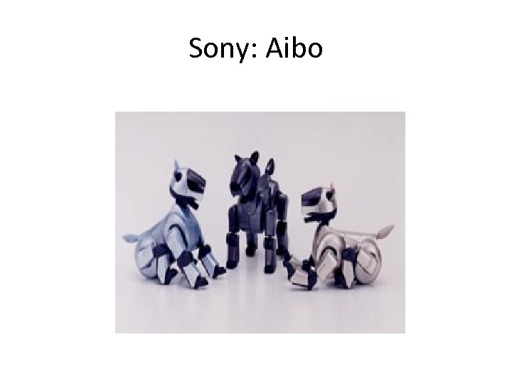 Sony: Aibo 