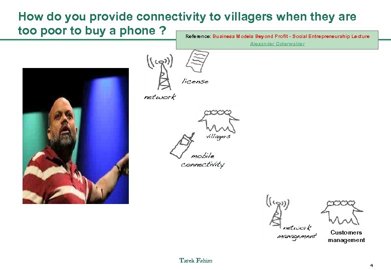 How do you provide connectivity to villagers when they are too poor to buy