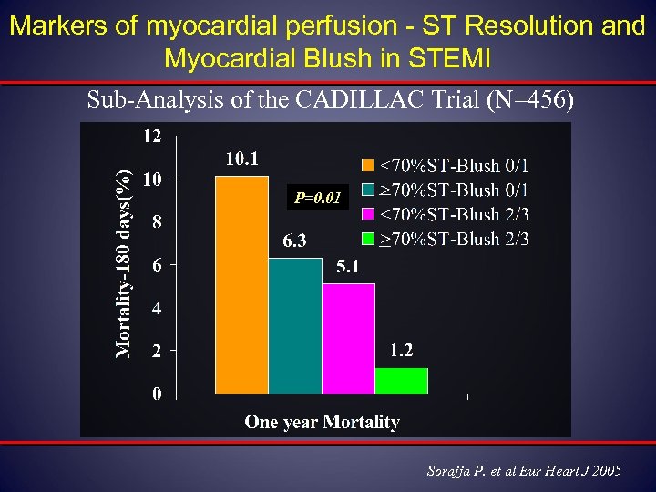 Markers of myocardial perfusion - ST Resolution and Myocardial Blush in STEMI Sub-Analysis of