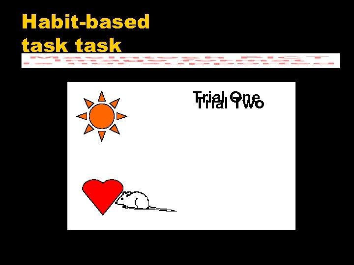 Habit-based task Trial One Trial Two 