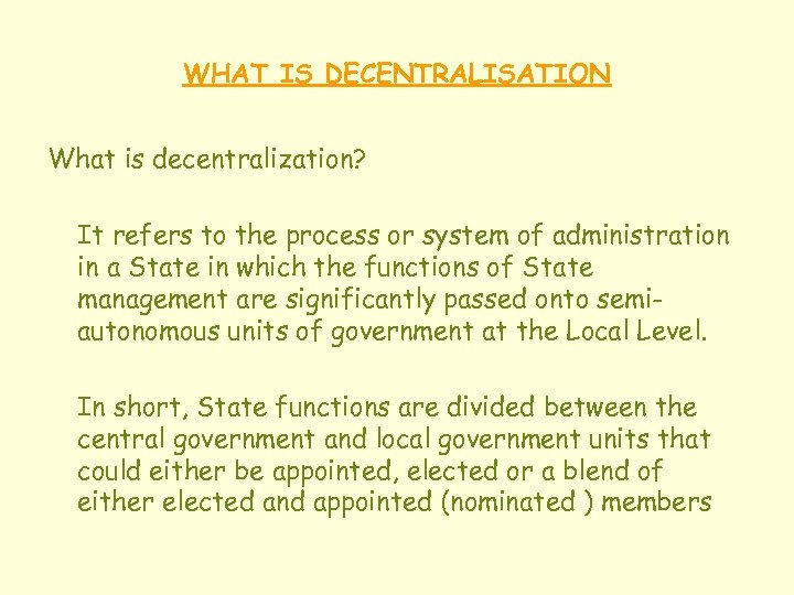 What Is Decentralisation What Is Decentralization It Refers