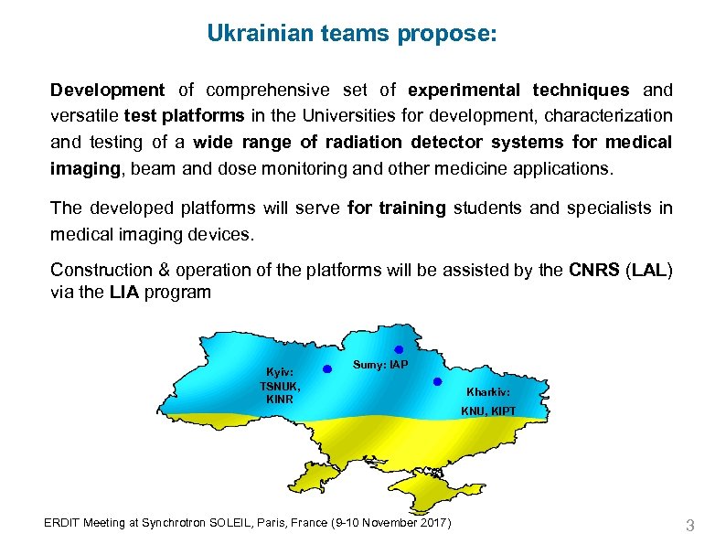 Ukrainian teams propose: Development of comprehensive set of experimental techniques and versatile test platforms