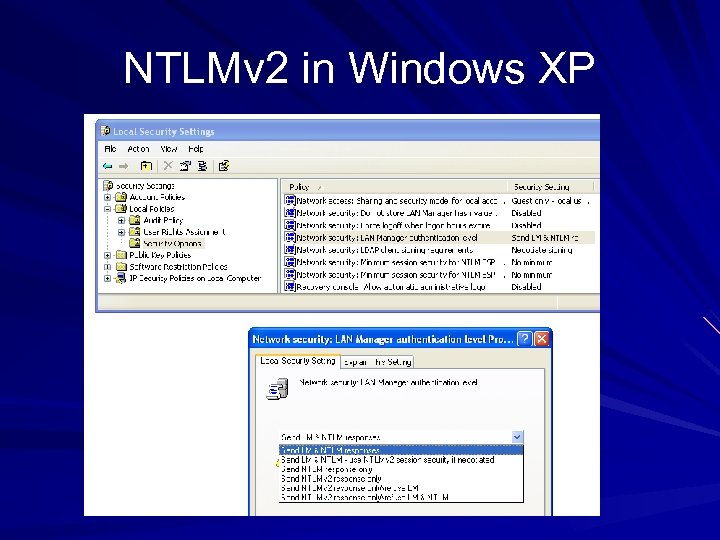 NTLMv 2 in Windows XP 