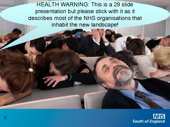 HEALTH WARNING: This is a 29 slide presentation but please stick with it as