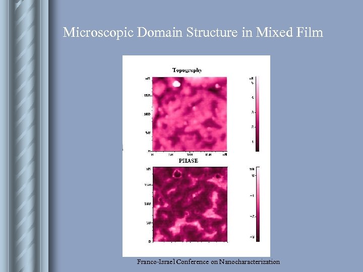 Microscopic Domain Structure in Mixed Film Franco-Israel Conference on Nanocharacterization 